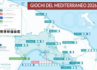 Giochi del Mediterraneo a Taranto, coinvolte anche Brindisi e Lecce