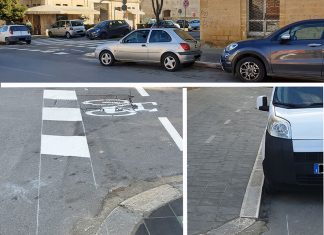 Lecce, piste ciclabili e carreggiate: pericoloso l’angolo tra viale dell’Università e via Manifattura Tabacchi