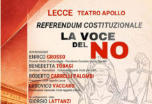 La voce del NO, iniziativa a Lecce martedì 10 marzo al Teatro Apollo