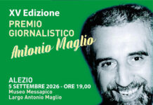 Premio Maglio, la cerimonia della XV edizione sabato 5 settembre al Alezio
