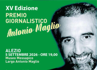 Premio Maglio, la cerimonia della XV edizione sabato 5 settembre al Alezio